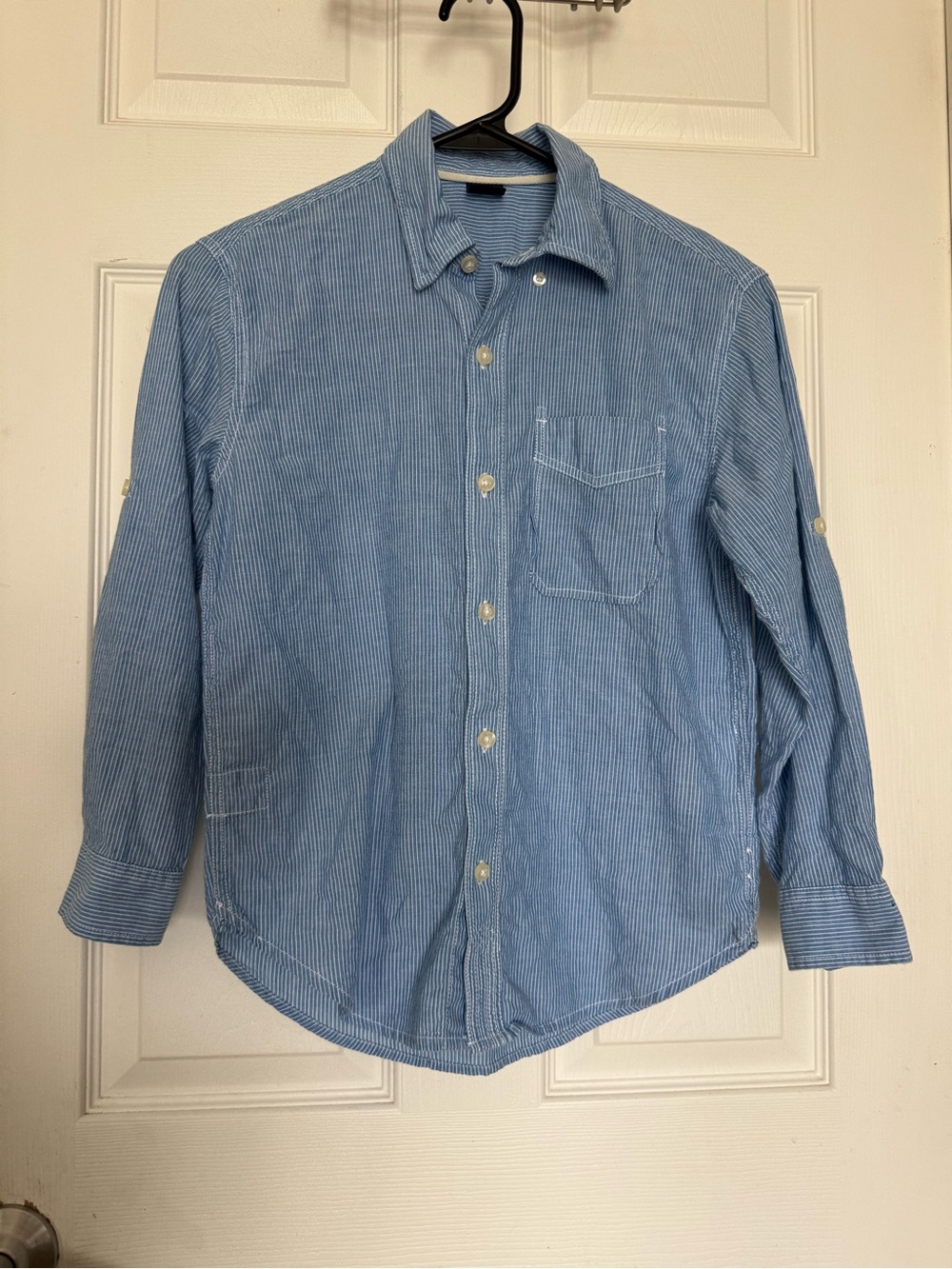 GAP Light Blue Pinstripe Button-Down Shirt